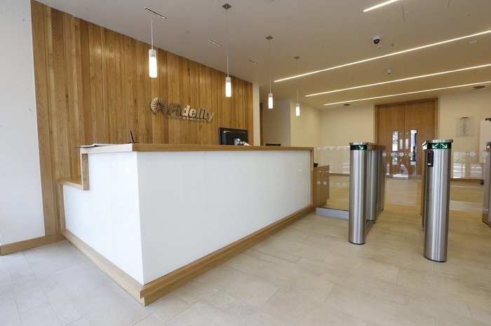 Fidelity Workplace Studies reception fit-out, Ballybrit Co. Galway
